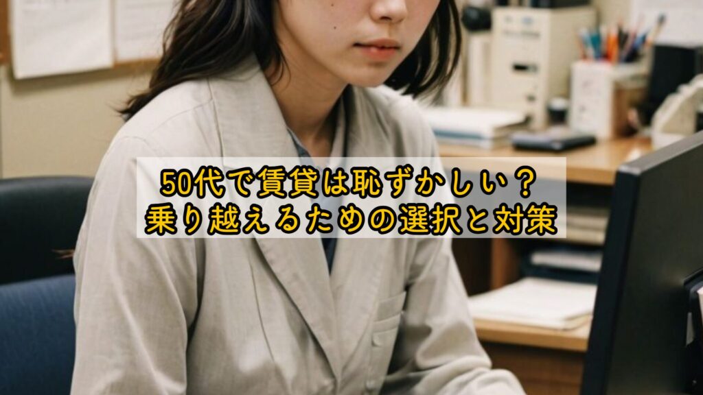 50代で賃貸は恥ずかしい？乗り越えるための選択と対策