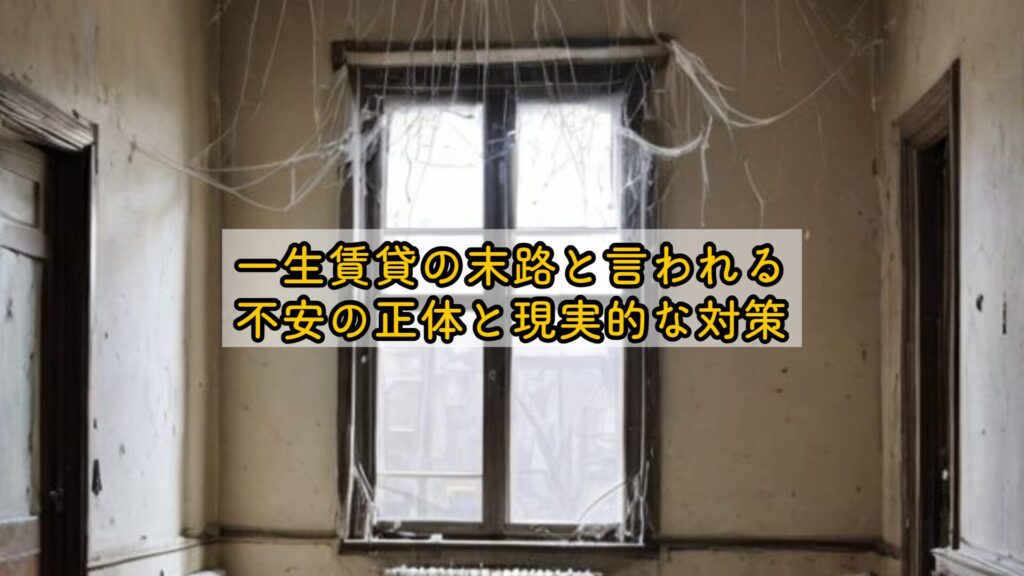 一生賃貸の末路と言われる不安の正体と現実的な対策