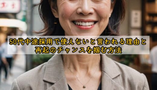50代中途採用で使えないと言われる理由と再起のチャンスを掴む方法
