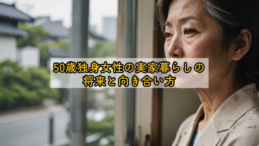 50歳独身女性の実家暮らしの将来と向き合い方