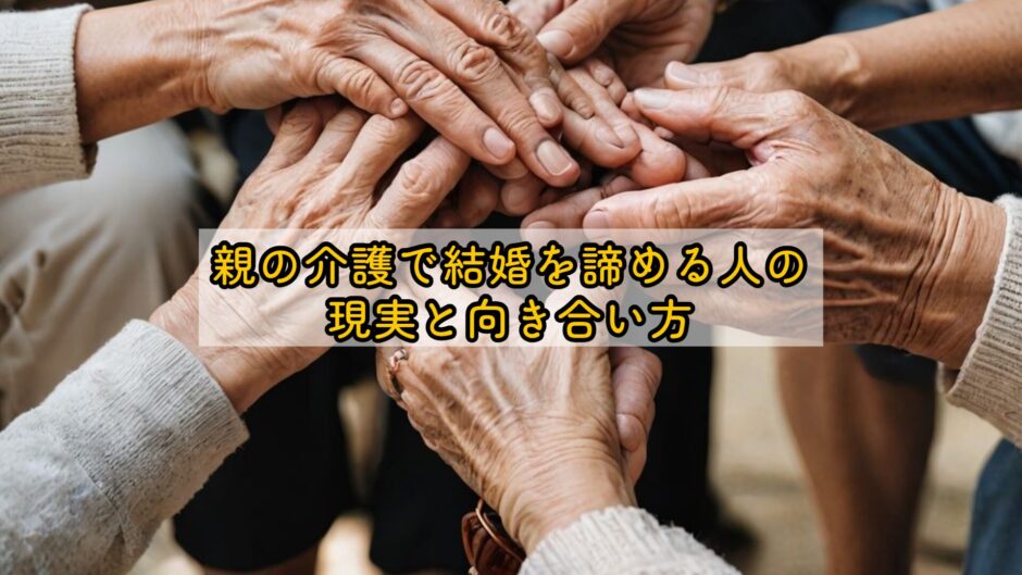 親の介護で結婚を諦める人の現実と向き合い方