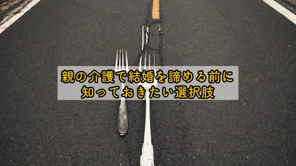 親の介護で結婚を諦める前に知っておきたい選択肢