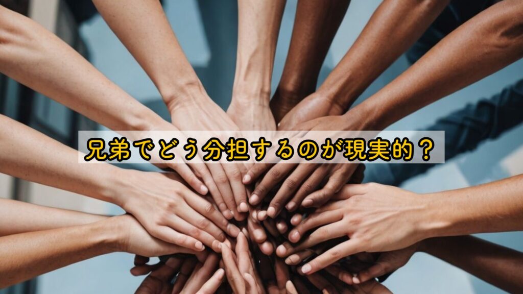 兄弟でどう分担するのが現実的？