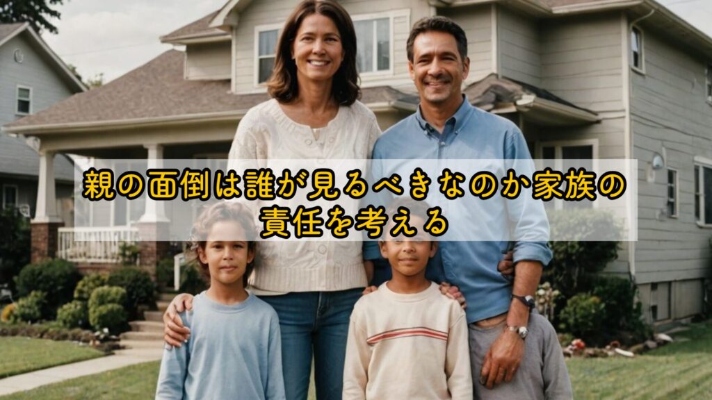 親の面倒は誰が見るべきなのか家族の責任を考える