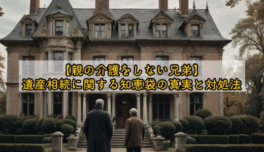 親の介護をしない兄弟、相続に関する知恵袋の真実と対処法