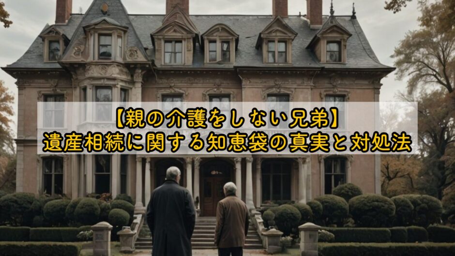 親の介護をしない兄弟、相続に関する知恵袋の真実と対処法