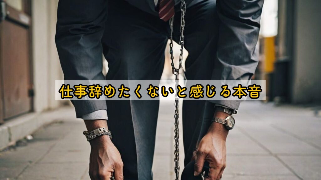 仕事辞めたくないと感じる本音