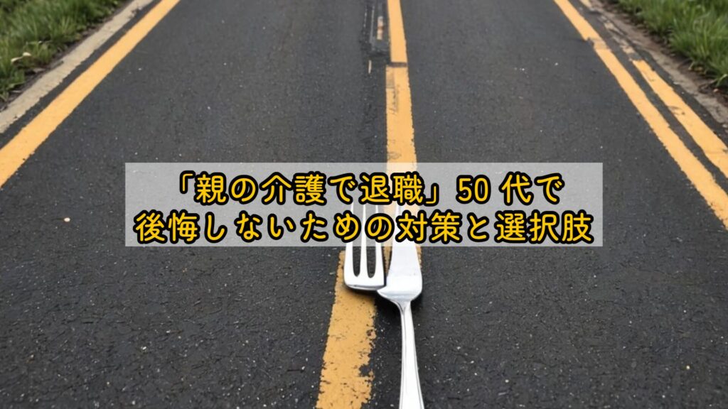 「親の介護で退職」50 代で後悔しないための対策と選択肢