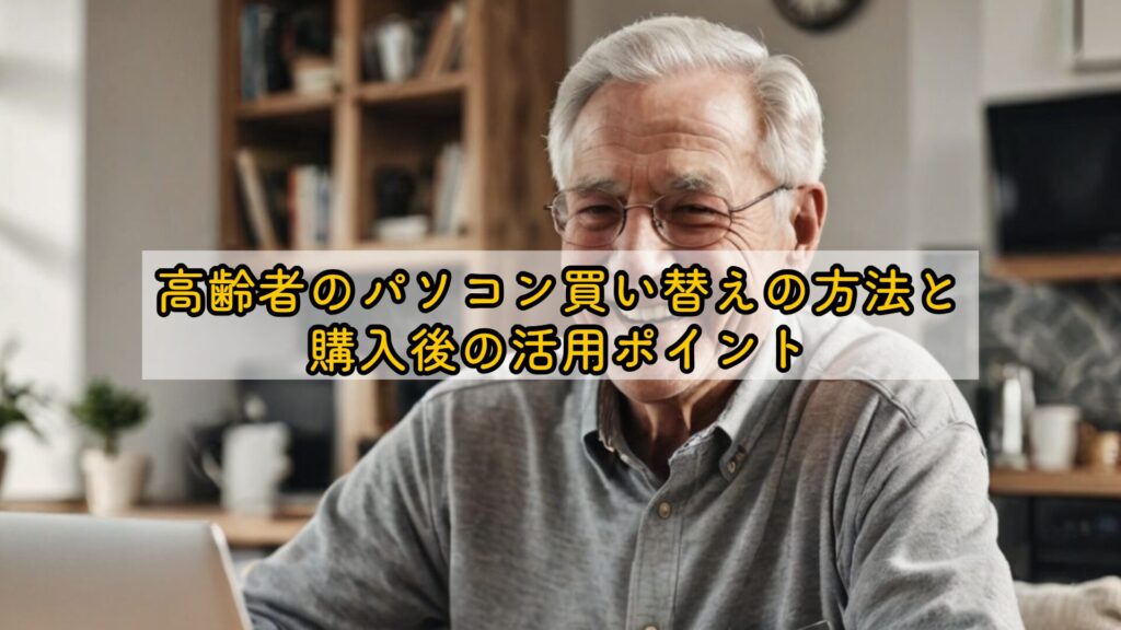 高齢者のパソコン買い替えの方法と購入後の活用ポイント