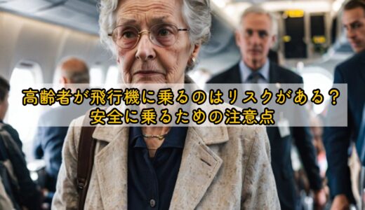 高齢者が飛行機に乗るのはリスクがある？安全に乗るための注意点