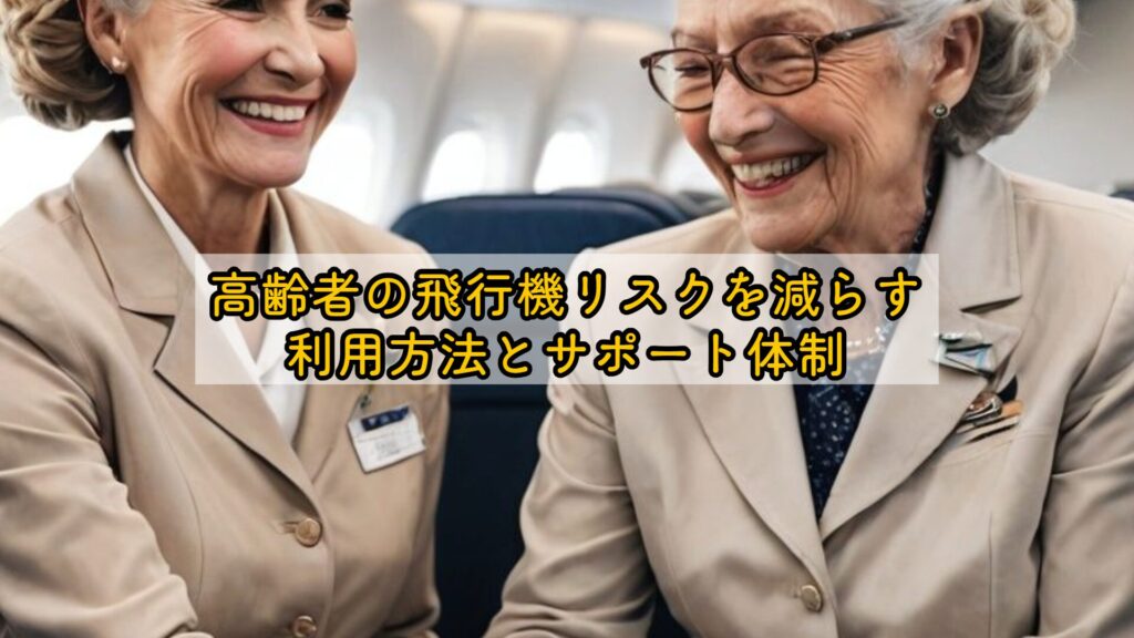 高齢者の飛行機リスクを減らす利用方法とサポート体制