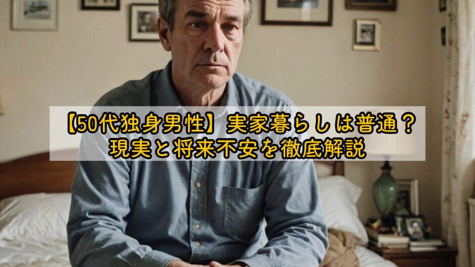 【50代独身男性】実家暮らしは普通？現実と将来不安を徹底解説