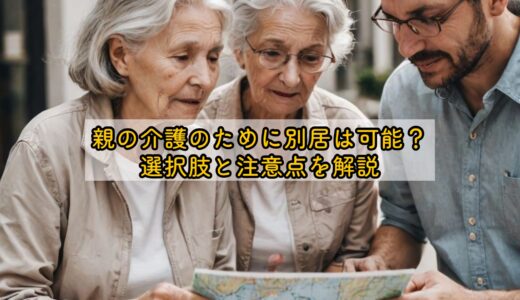 親の介護のために別居は可能？選択肢と注意点を解説