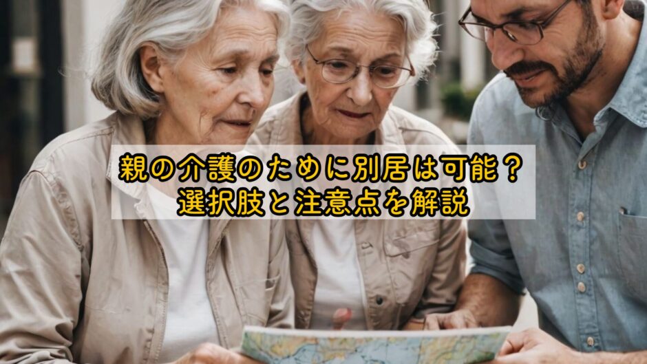 親の介護のために別居は可能？選択肢と注意点を解説