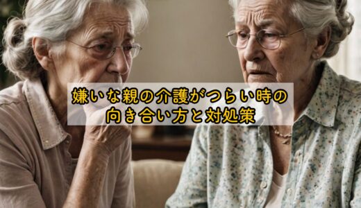 嫌いな親の介護がつらい時の向き合い方と対処策