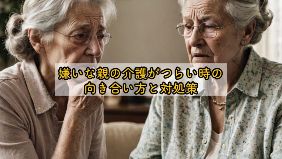 嫌いな親の介護がつらい時の向き合い方と対処策