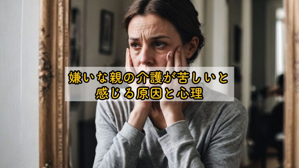 嫌いな親の介護が苦しいと感じる原因と心理