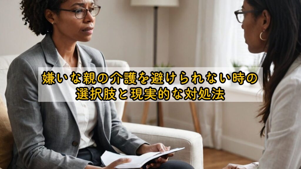 嫌いな親の介護を避けられない時の選択肢と現実的な対処法