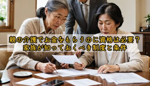 親の介護でお金をもらうのに資格は必要？家族が知っておくべき制度と条件