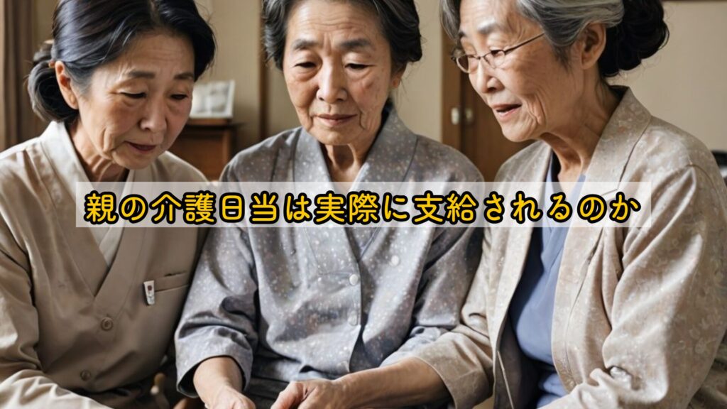 親の介護日当は実際に支給されるのか