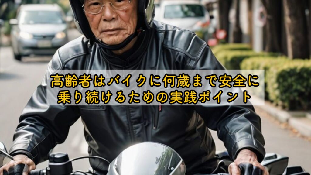 高齢者はバイクに何歳まで安全に乗り続けるための実践ポイント