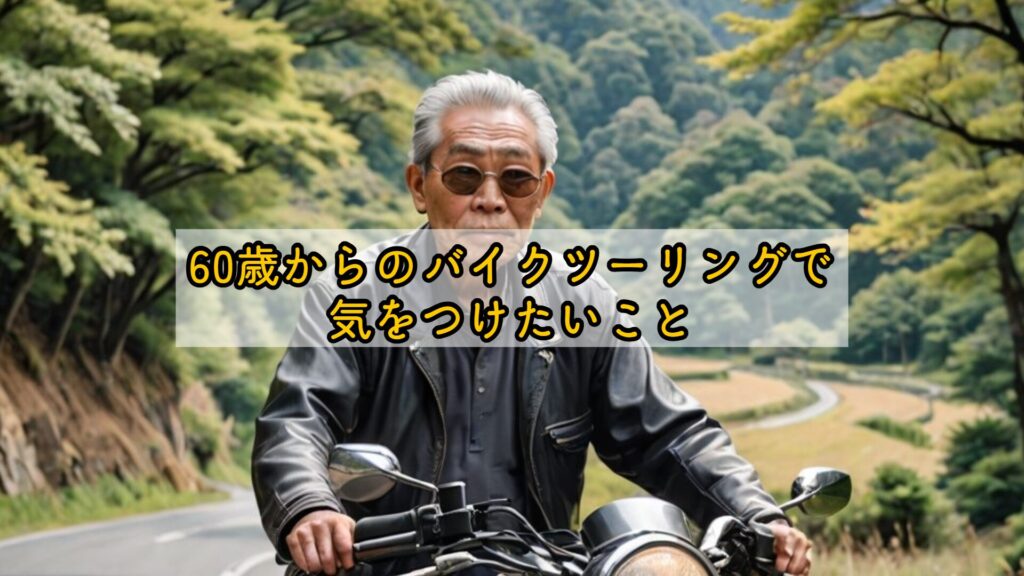 60歳からのバイクツーリングで気をつけたいこと