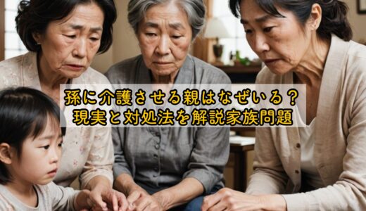孫に介護させる親はなぜいる？現実と対処法を解説家族問題