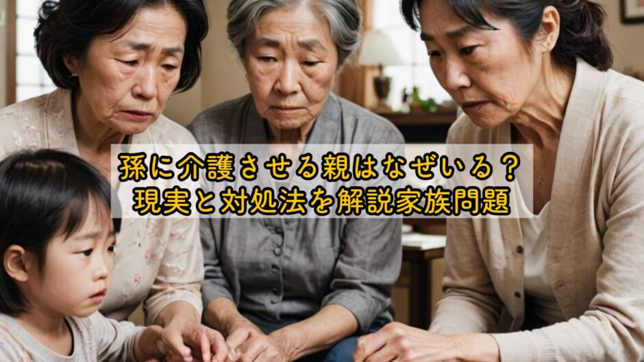 孫に介護させる親はなぜいる？現実と対処法を解説家族問題