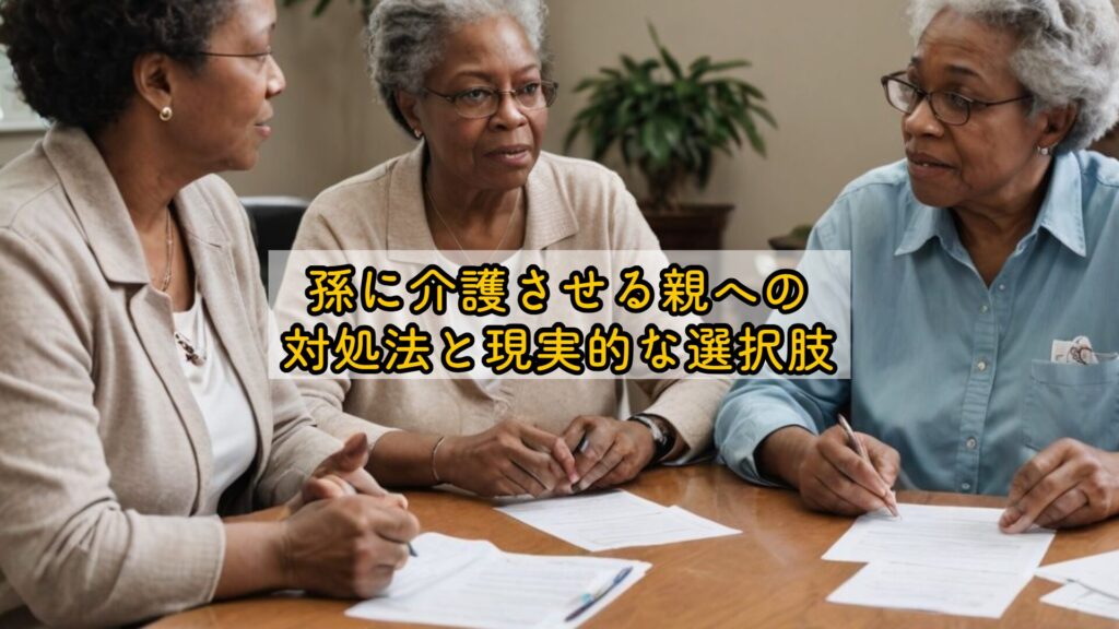 孫に介護させる親への対処法と現実的な選択肢