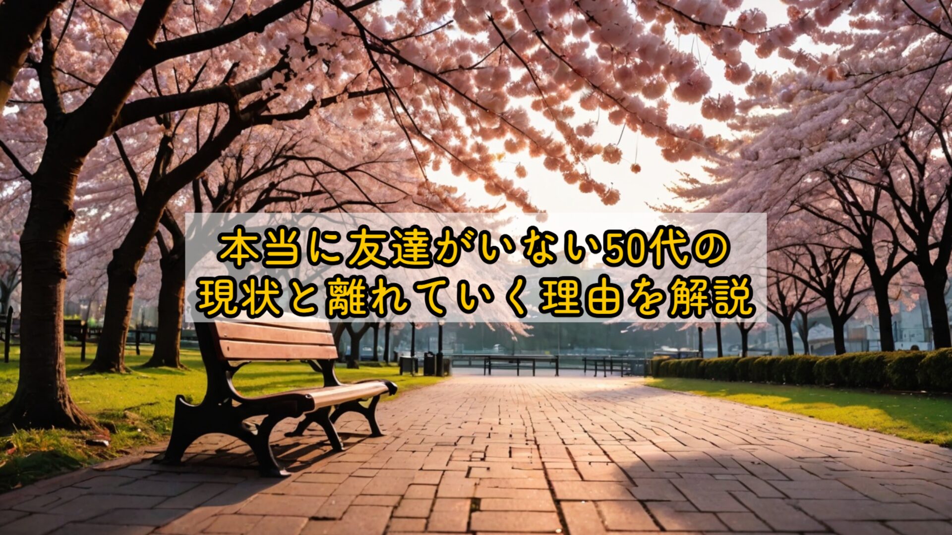 本当に友達がいない50代の現状と離れていく理由を解説