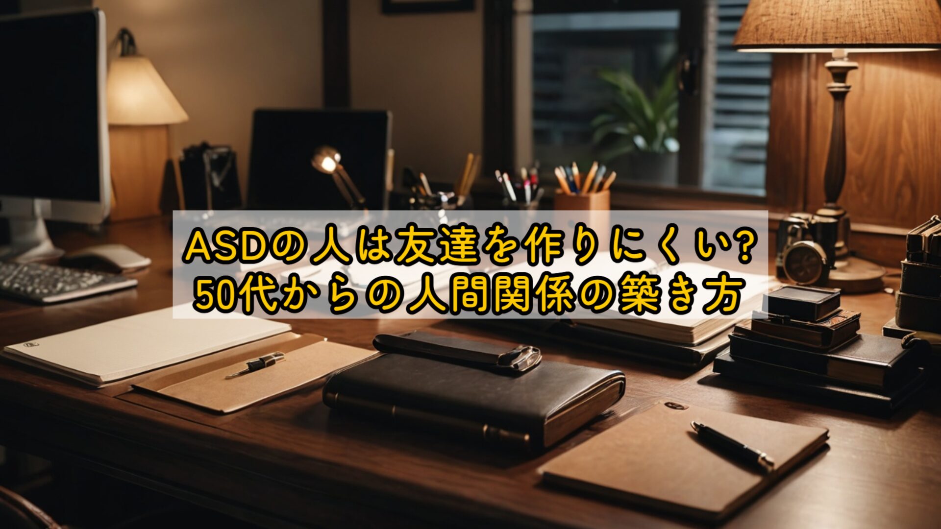 ASDの人は友達を作りにくい?50代からの人間関係の築き方