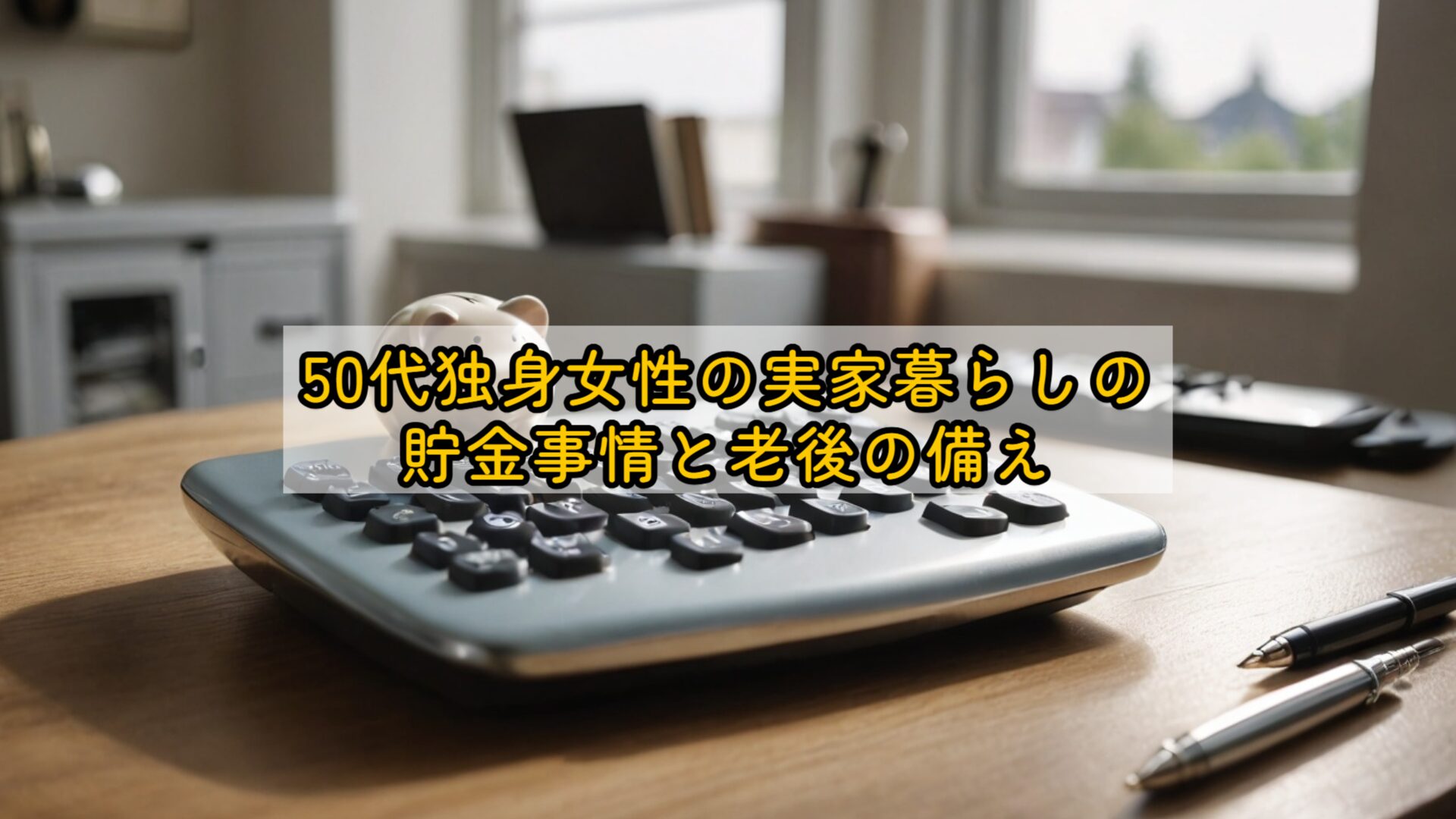 50代独身女性の実家暮らしの貯金事情と老後の備え