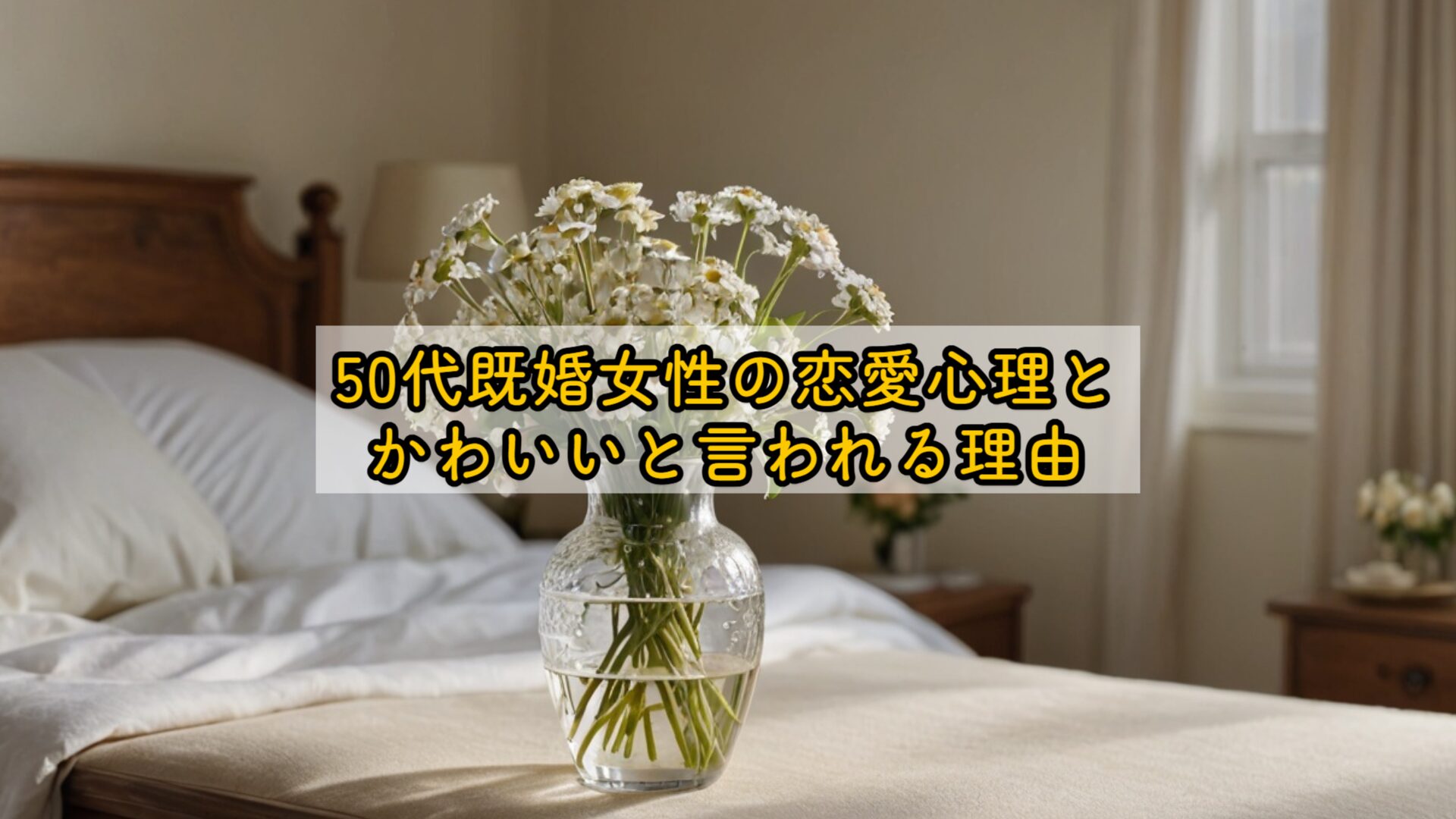 50代既婚女性の恋愛心理とかわいいと言われる理由